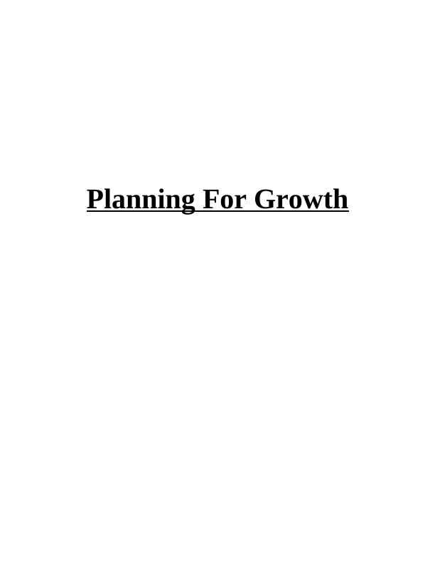Planning For Growth INTRODUCTION_1
