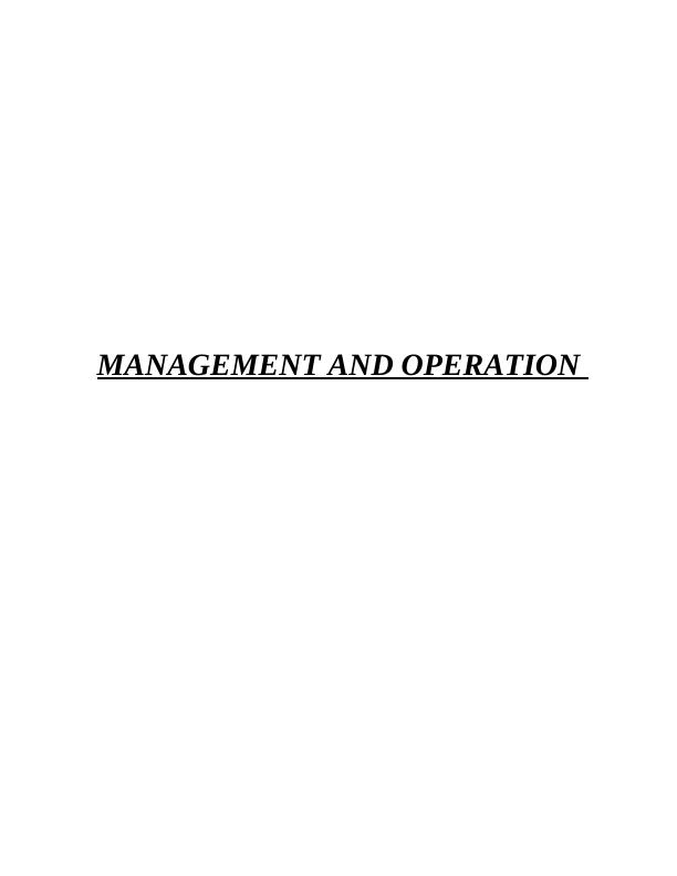 Management and Operation Assignment - Toyota Motor Corporation_1
