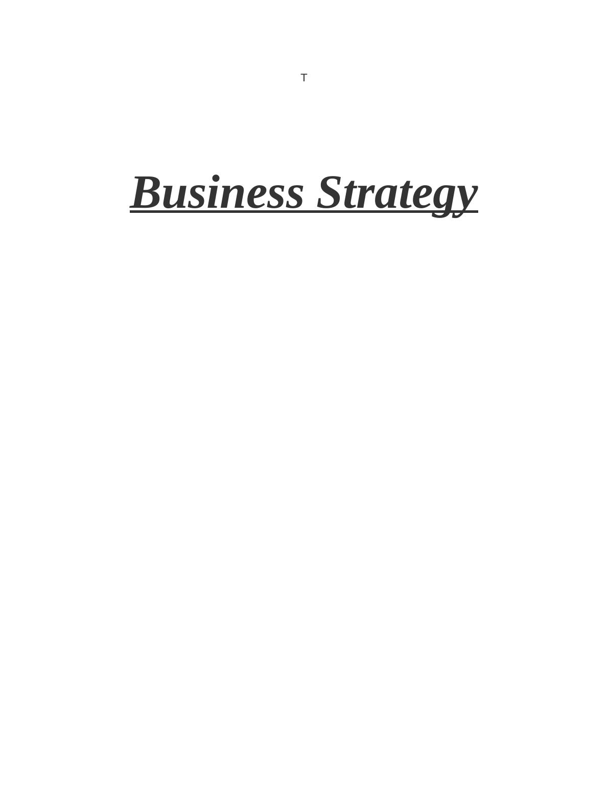 Business Strategy Assignment - Marks and Spencer_1