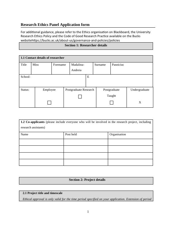 Research Ethics Panel Application_1
