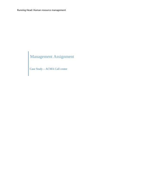 (solved) Human Resource Management Doc_1