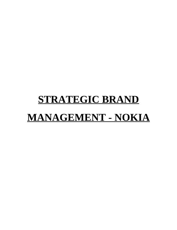 Strategic Brand Management - Nokia_1