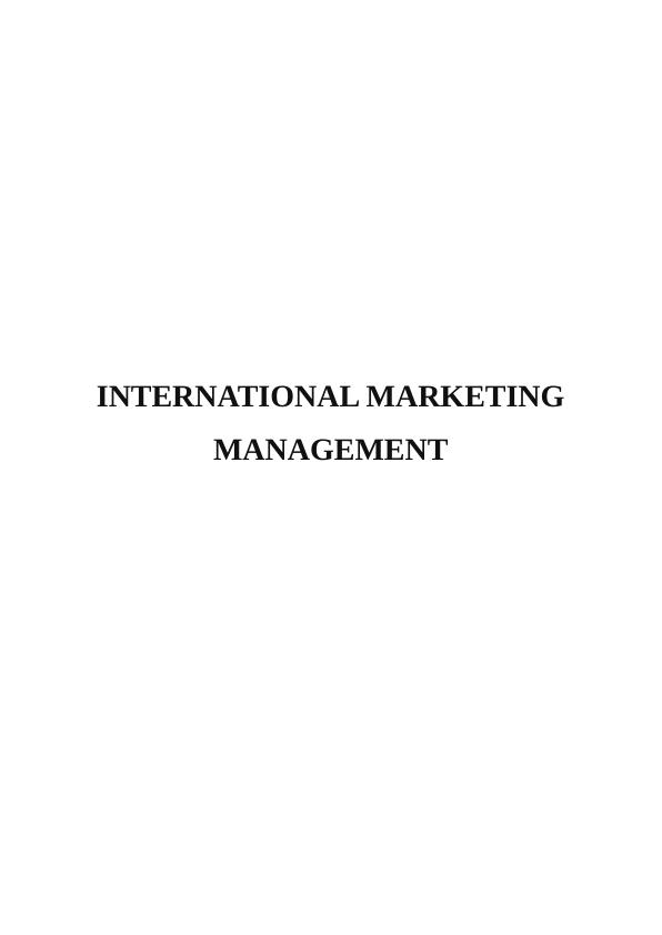 International Marketing Management Introduction_1