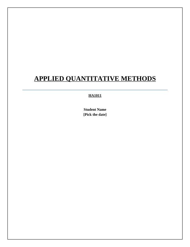 Applied Quantitative Methods_1