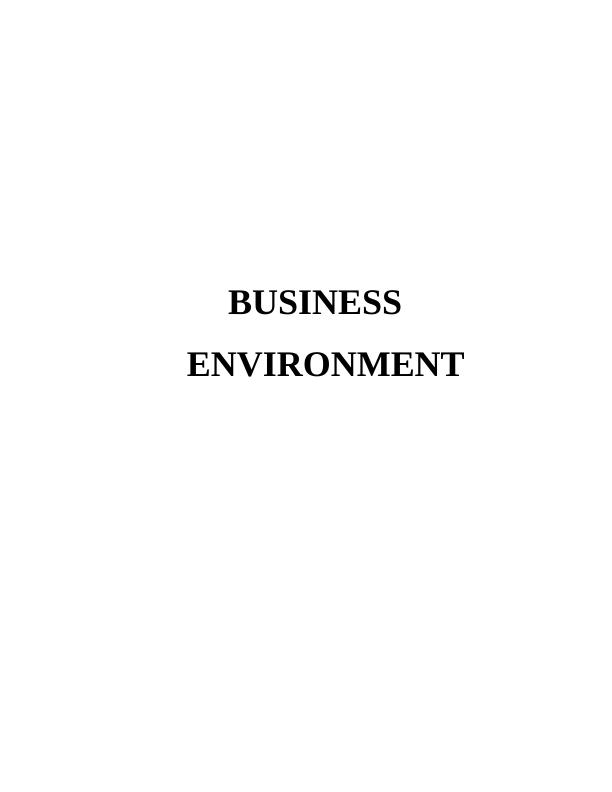 BUSINESS ENVIRONMENT1 INTRODUCTION_1