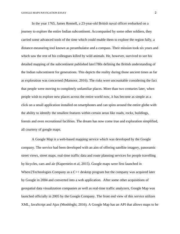 Google maps navigation essay PDF
