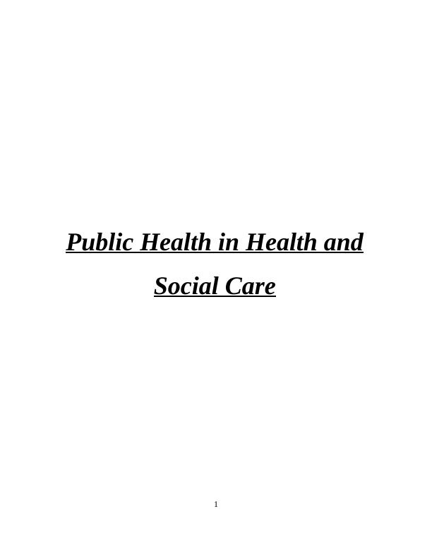 Public Health in Health and Social Care : Report_1