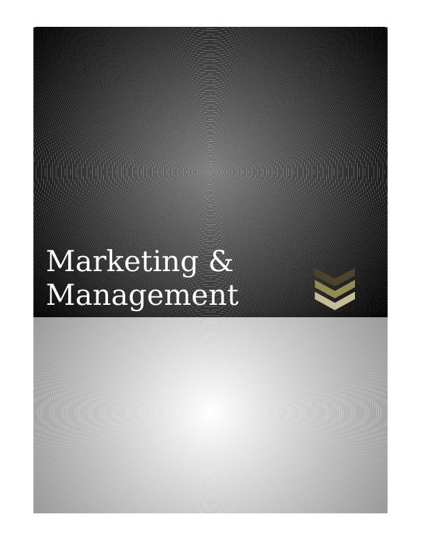 Marketing & Management | Assignment_1