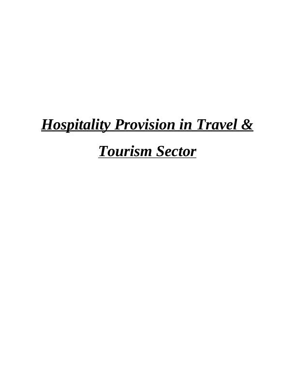 Hospitality Provision in Travel & Tourism Sector - PDF_1
