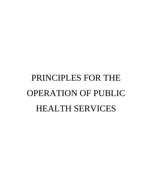 public health assignment topics