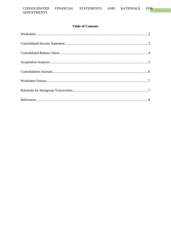 CONSOLIDATED FINANCIAL STATEMENTS AND RATIONALE FOR ADJUSTMENTS_2