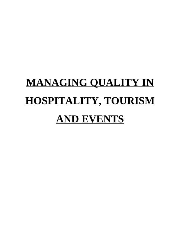 Managing Quality in Hospitality Tourism and Events_1