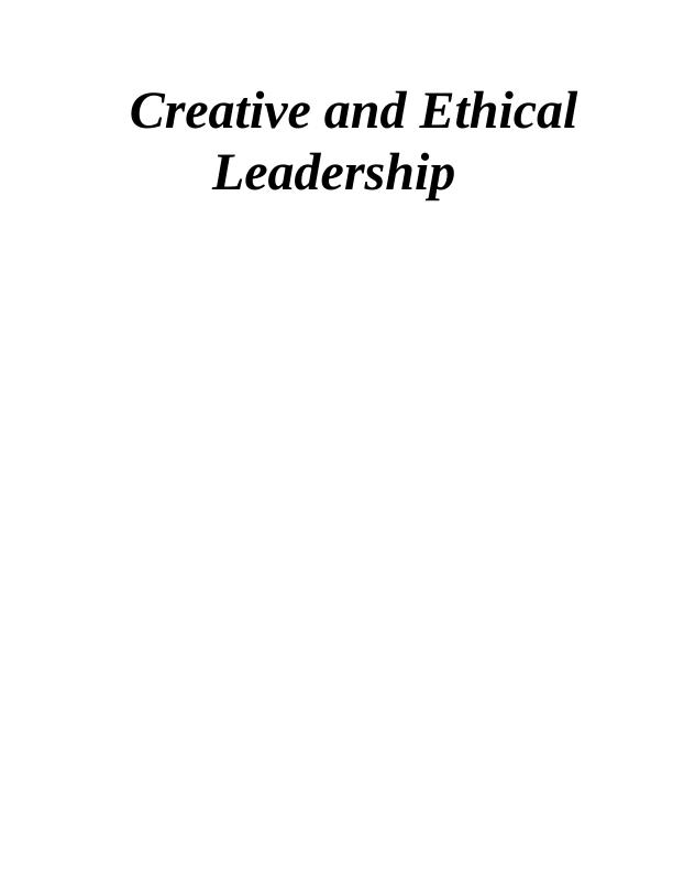 Creative and Ethical Leadership in the Transport and Vehicle Industry_1
