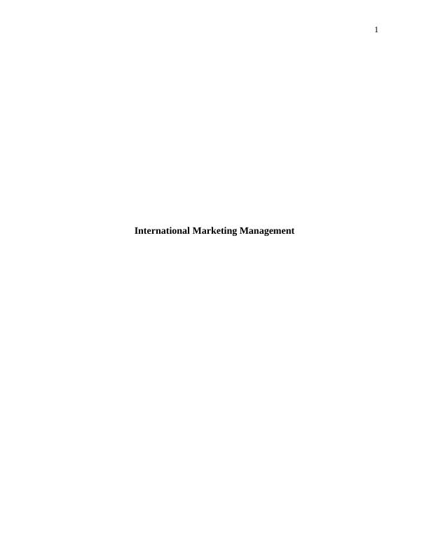 International Marketing Management - Nestle_1