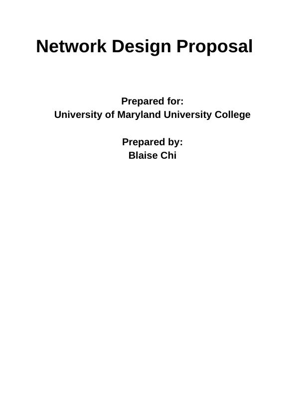 Network Design Proposal Assignment_1