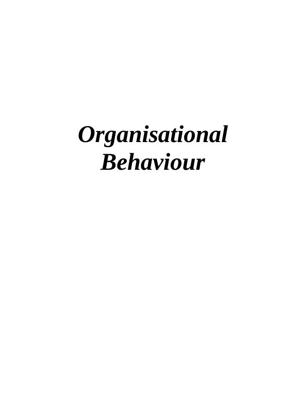 Effects of Culture, Power And Politics On The Organisation - Doc_1