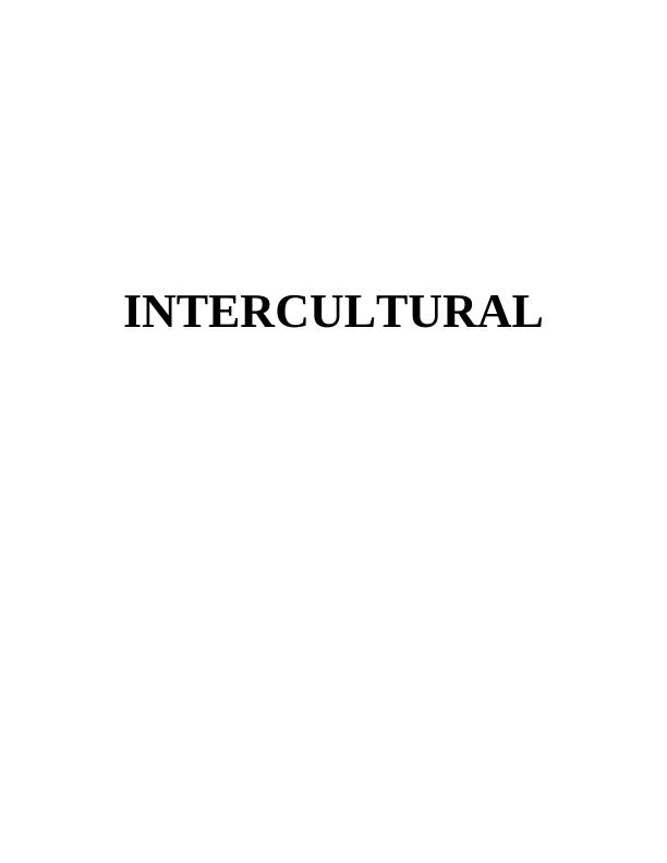 Intercultural Assignment Solution_1