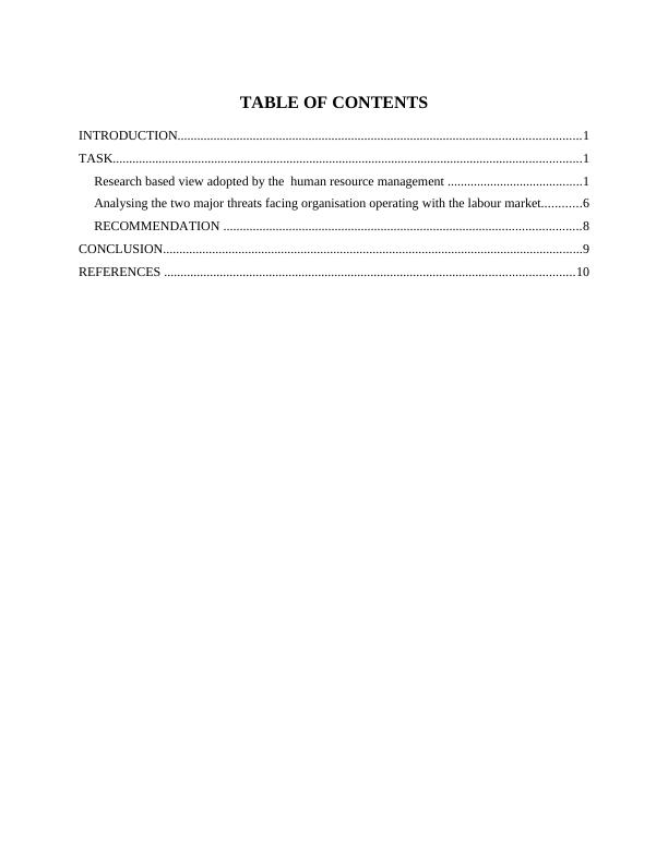 MANAGING HUMAN RESOURCE TABLE OF CONTENTS_2