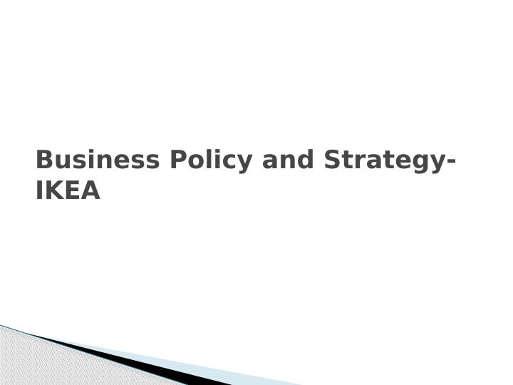 IKEA Business Policy and Strategy_1