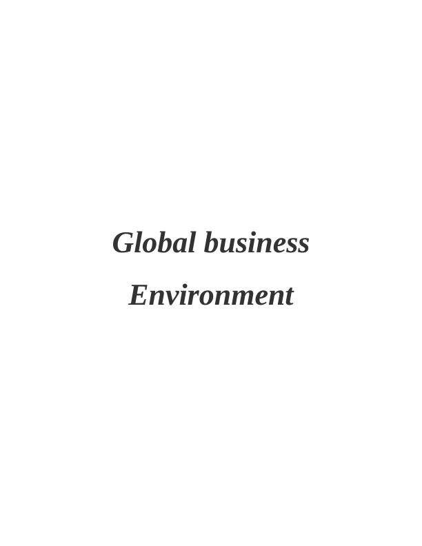 Global Business Environment Assignment: Rawlinson Knitwear_1
