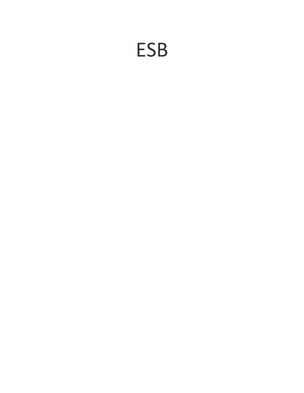 ESB. Table of Contents INTRODUCTION...................._1