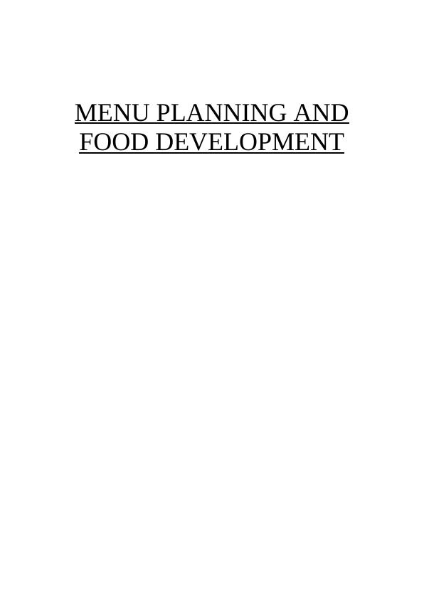 Menu Planning and Food Development PDF_1