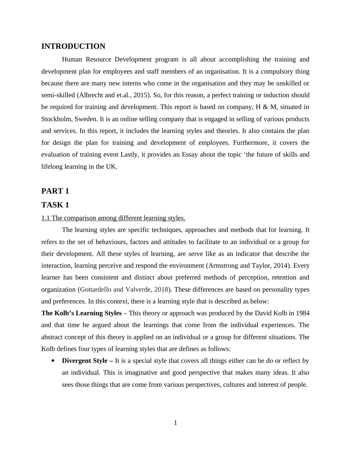 human resource development assignment 3