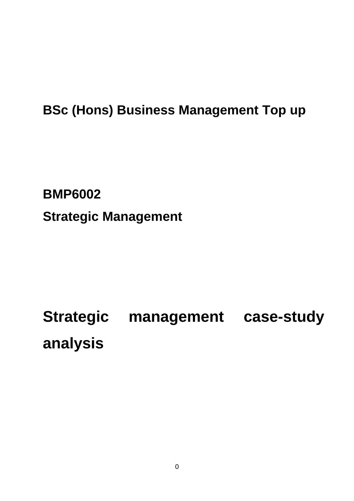 assignment prepare a comprehensive strategic management analysis report of infosys