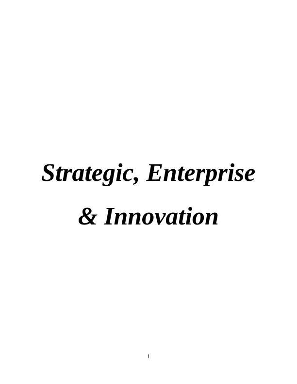 Report on Strategic, Enterprise & Innovation - M&S_1