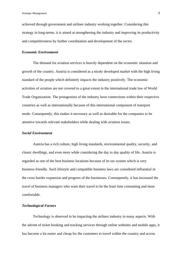Strategic Management Assignment - Airline Industry_4