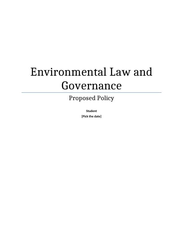 Environmental Law and Governance in UK_1