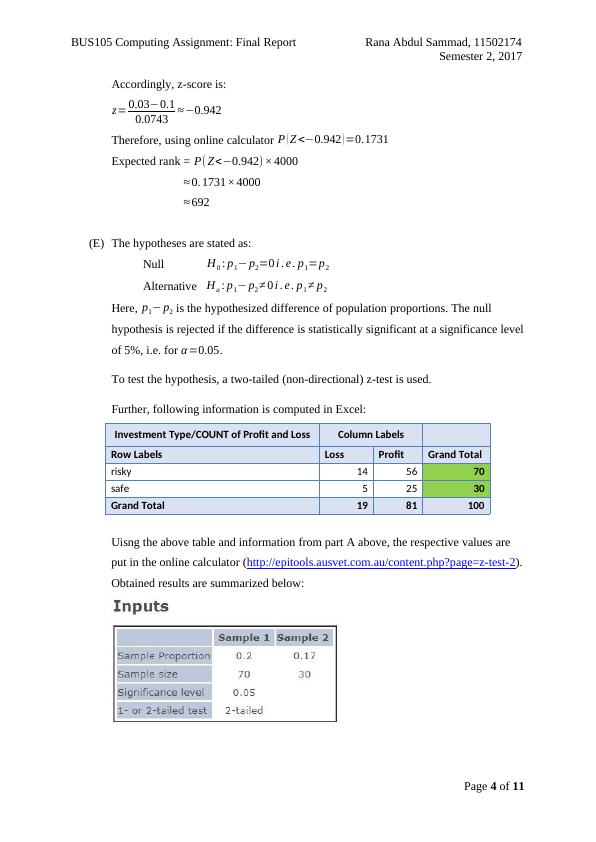 BUS105- Computing Assignment Final Report_4