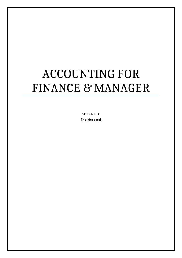 Accounting for Finance and Manager | BHP Billiton_1