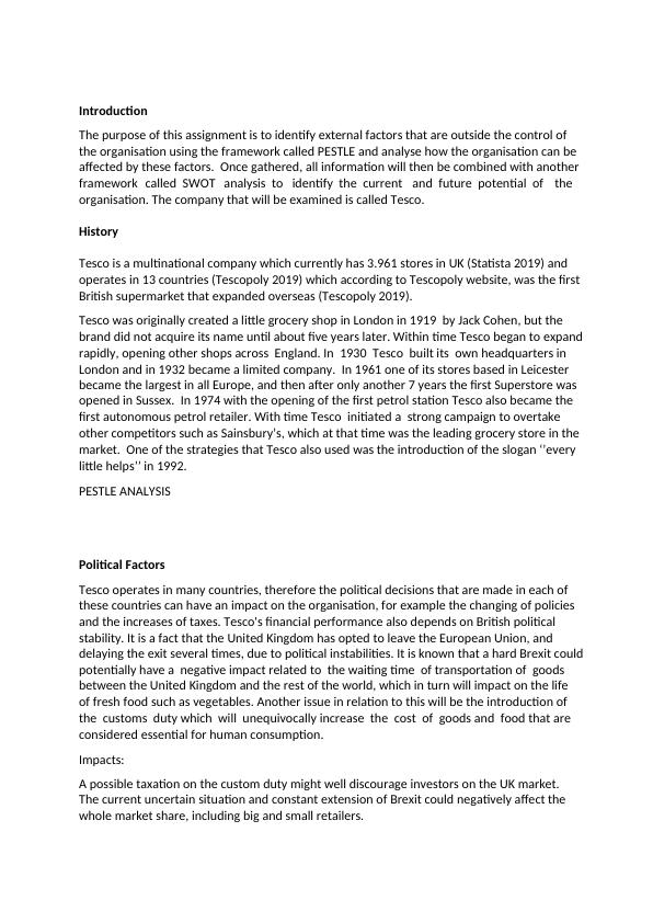 [PDF] Business Environment Assignment : Tesco_2