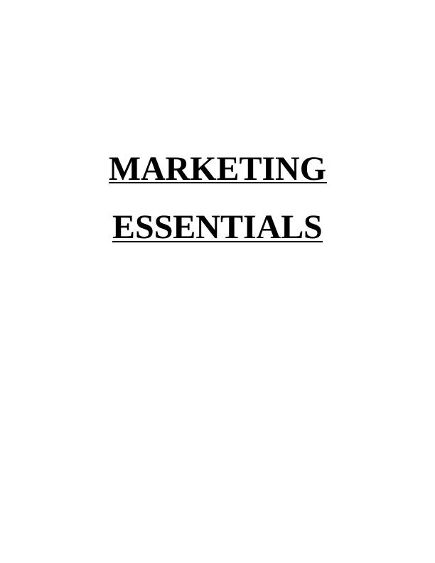 P1 Roles and Responsibilities of Marketing Functions - Assignment_1