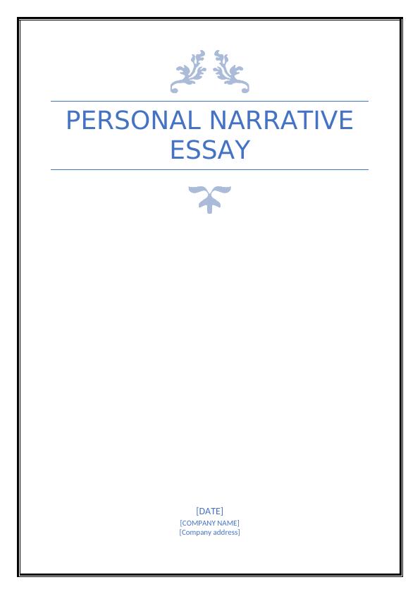 Personal Narrative Essay_1