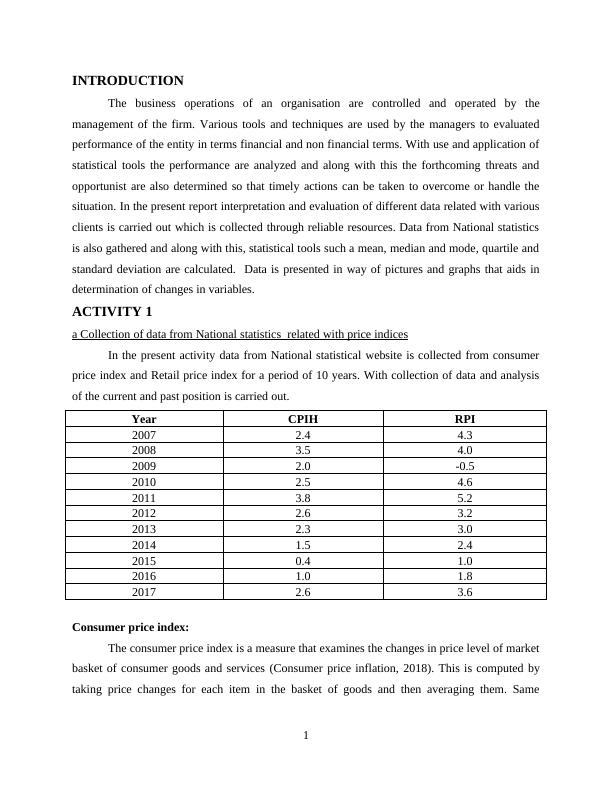 Statistics For Management  - Assignment_3