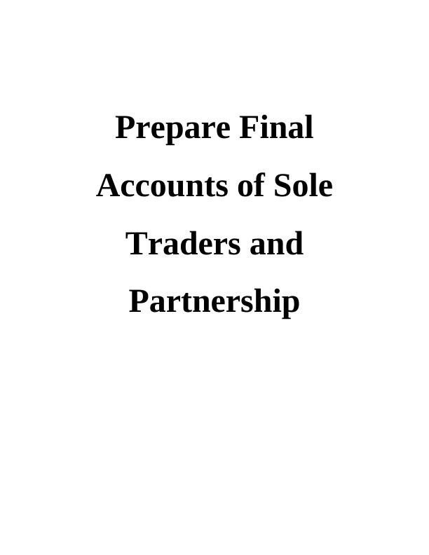 Preparing Final Accounts of Sole Traders and Partnership_1