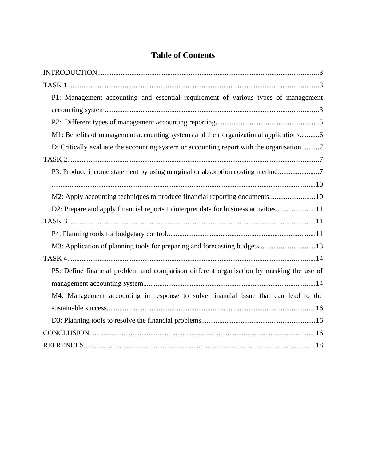 Management  Accounting - Sample Assignment_2