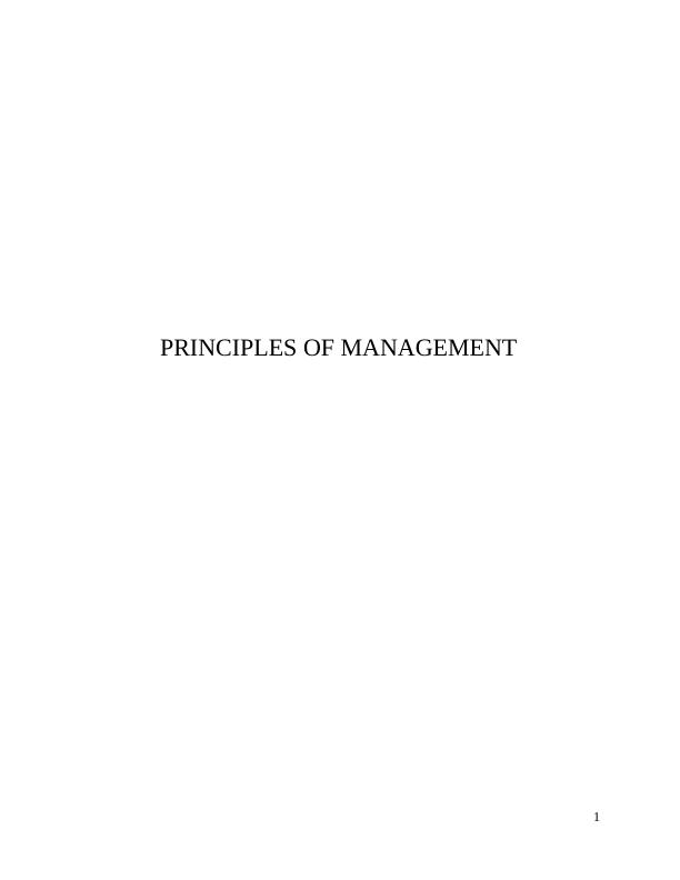 principles of management assignment 4