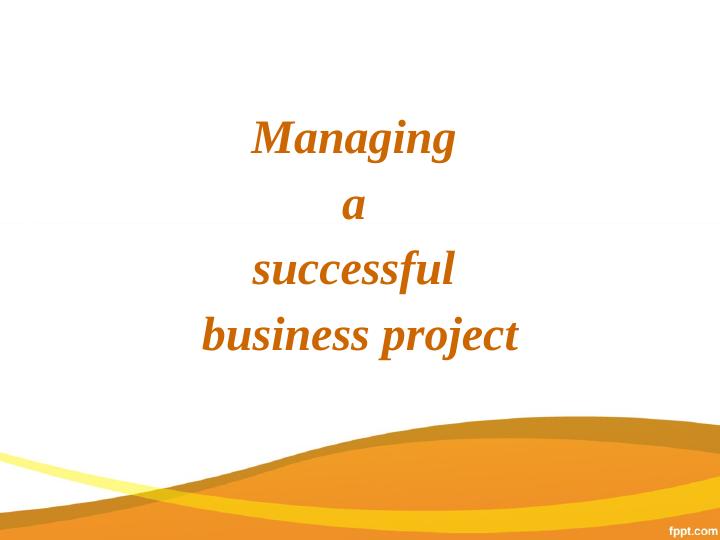 Managing a successful business project_1