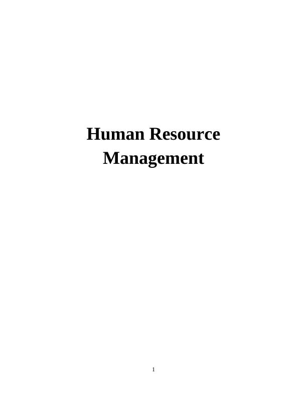 Human Resource Management Assignment - British airways_1