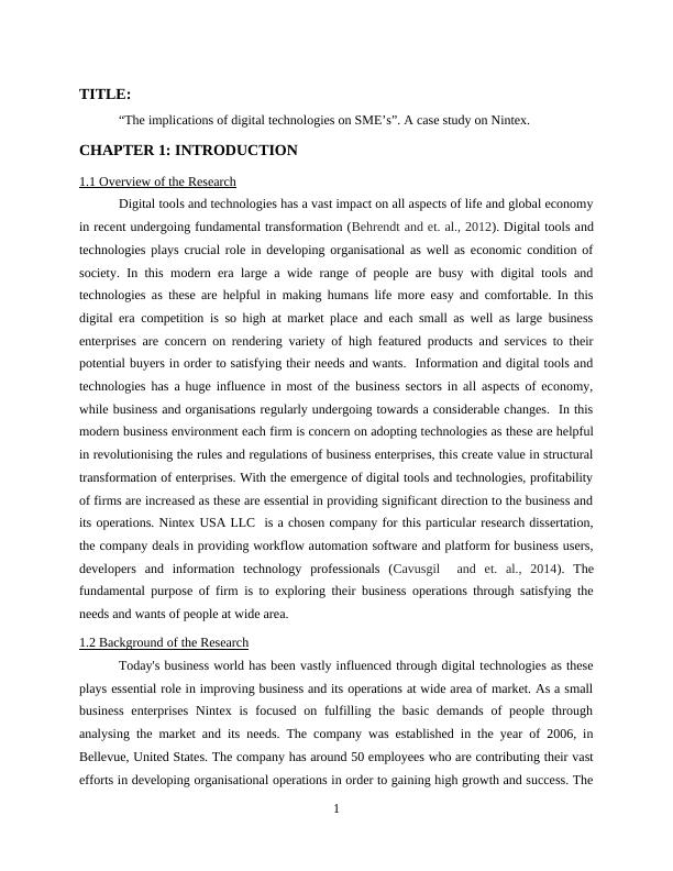 Implications of Digital Technologies on SME's : Case Study on Nintex_3