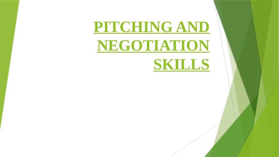 Pitching and Negotiation Skills_1