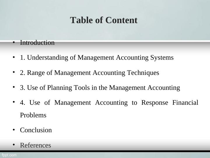 Management Accounting: Understanding Systems, Techniques, and Tools_2