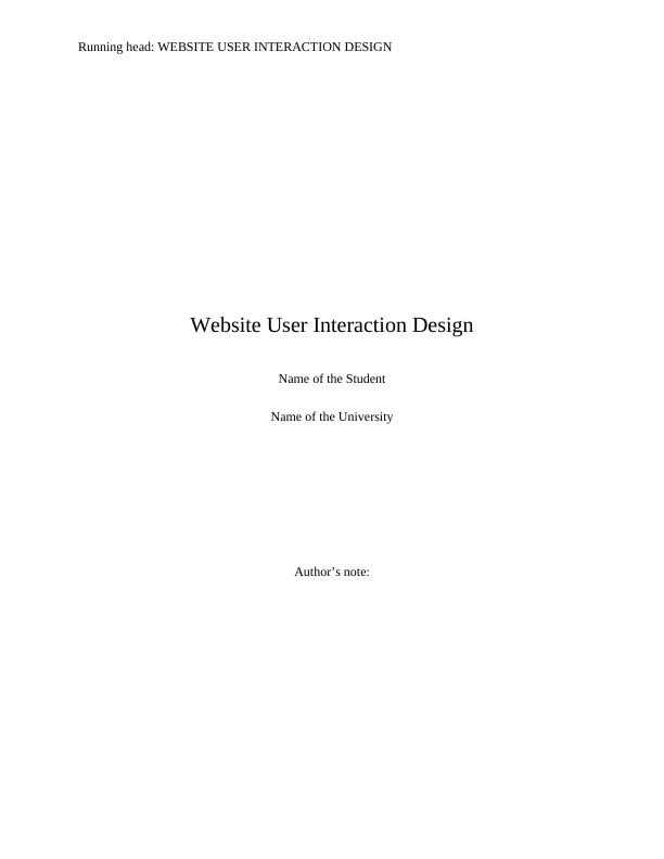 Website User Interaction Design_1