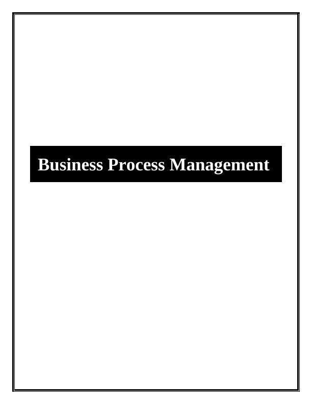 Report | Business Process Management_1