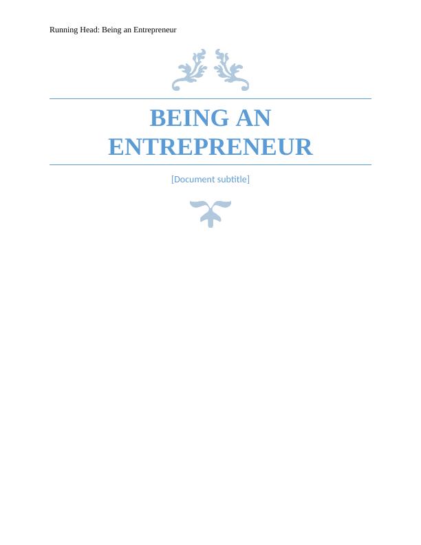 Being an Entrepreneur_1