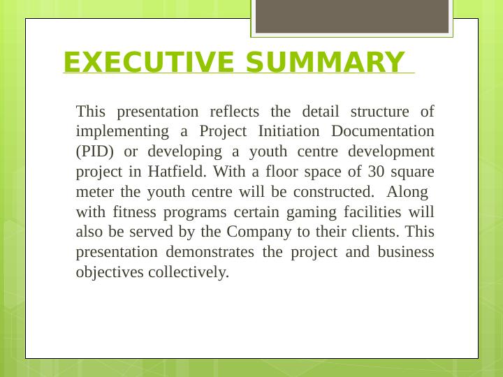 Project Initiation Document for Youth Centre Development Project in Hatfield - Fitness Ventures Ltd_2