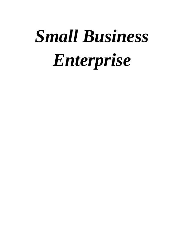 Producing A Profile Of Small Business_1